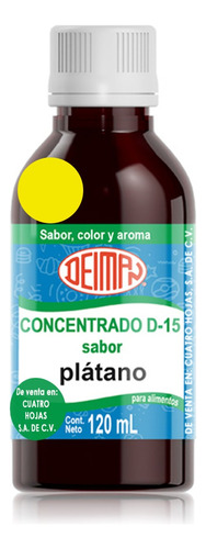 Concentrado Saborizante Sabor Plátano D-15 120 Ml.