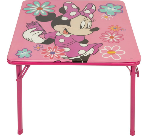 Set Disney Minnie Mouse Mesa Plegable Con 2 Sillas / J Rosa Pálido