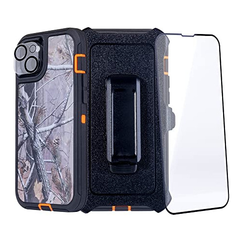 Funda Para iPhone 14 Plus 6.7 Pulgada Camuflaje Uso Rudo-02