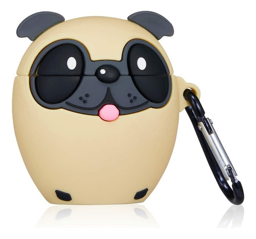 Adecuado Para AirPods 2 Y 1 Funda Protectora (perro Pug) And