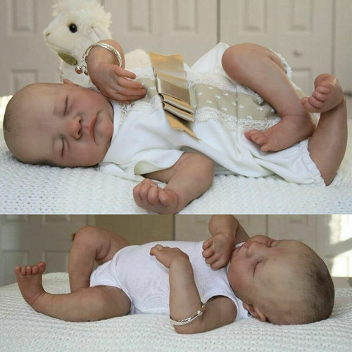 Bebé Reborn Muñeca Silicona Suave 48cm Regalos Sorpresa