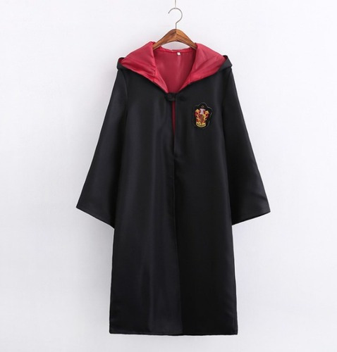 Capa Bordada De Harry Potter+corbata+bufanda+varita 4 Pzs.