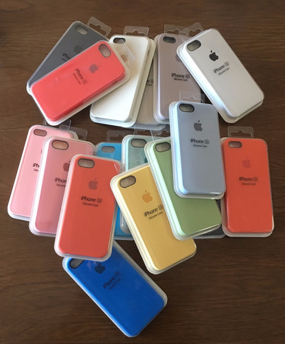 Funda iPhone 5 5s Se Apple Original Silicona Soft Floresta