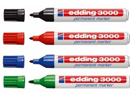 Imagen 1 de 1 de Marcador Permanente Metál. Recarg. Edding E3000 Red. Verde