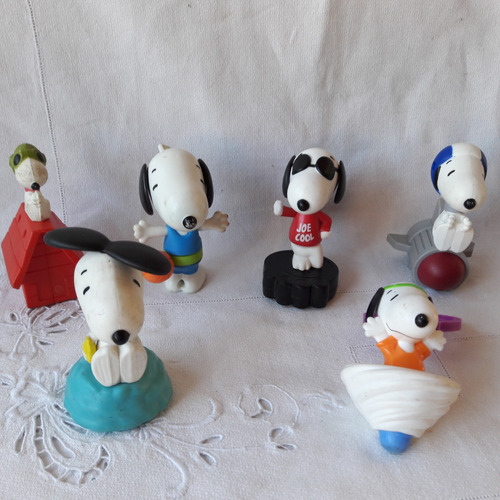 Snoopy Peanuts Lote 6 Muñecos Coleccion Mc Donald's 2018