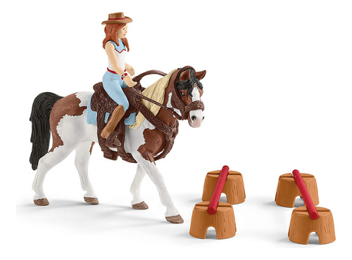 Juego De Caballos Schleich Horse Club Hannah 12 Piezas Color