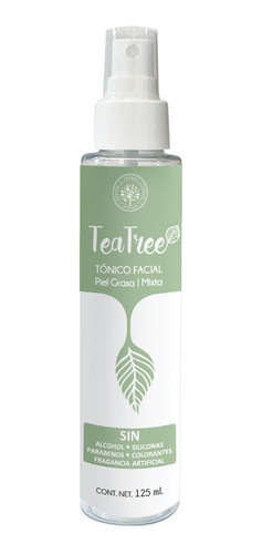 Tónico Facial Toner Hidratante Con Tea Tree Piel Grasa Mixta