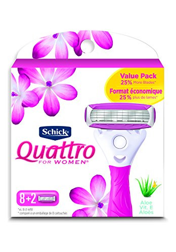 Recambios De Cuchillas Schick Quattro Ultra Smooth Para Muje