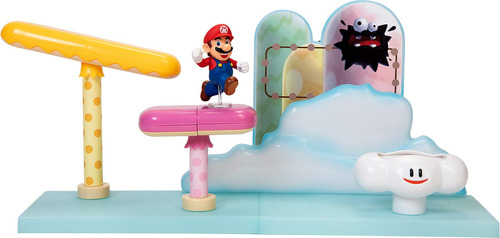 Super Mario Cloud World Diorama Set Con Figura De Accin De M