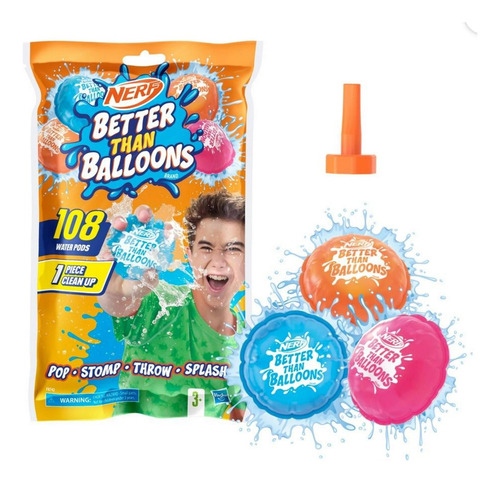 Bombas De Agua Better Than Ballons Nerf 108 Cápsulas De Agua