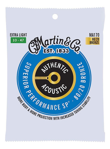Martin Authentic Acoustic Guitar Strings- Superior Performan