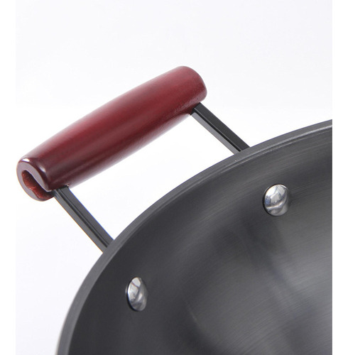 Wok De Cocina Con Tapa Sartén Antiadherente Fácil De 36cm
