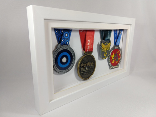 Quadro / Moldura Portamedalha - Box Único 4 Medalhas