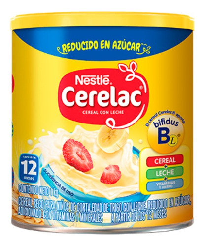 Cereal Con Leche Infantil Nestle Cerelac® Lata 1 Kg