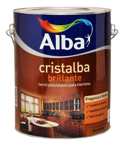 Cristalba Barniz Poliuretánico Brillante 4lt