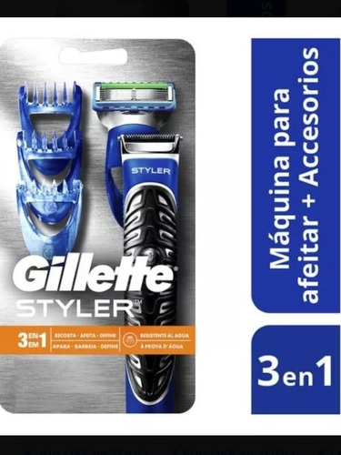 Gillette Fusión 5 Styler 3 En 1 Classic Resistente Al Agua