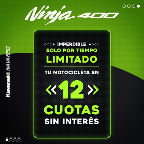 Imagen 1 de 22 de Kawasaki 400 Krt 2023 - En Stock Y Finaciad@ En 12 Pagos 0%