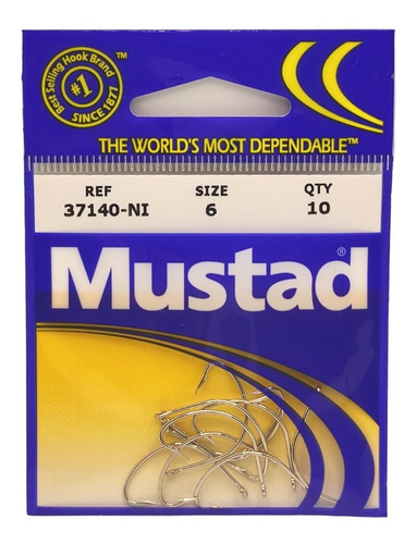 Anzuelo Mustad Wide Gap Hook Modelo 37140-ni