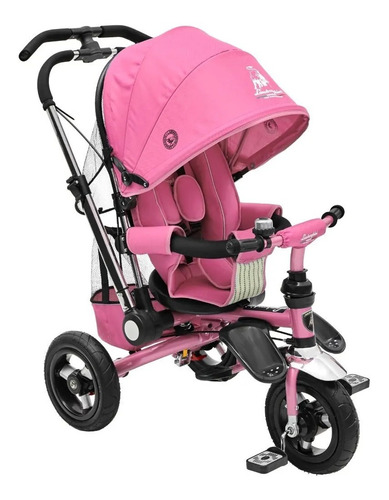 Triciclo Lamborghini multifuncional Dencar 7081 rosa