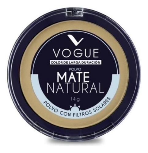 Polvo Compacto Vogue Mate Natural Canela X 14g