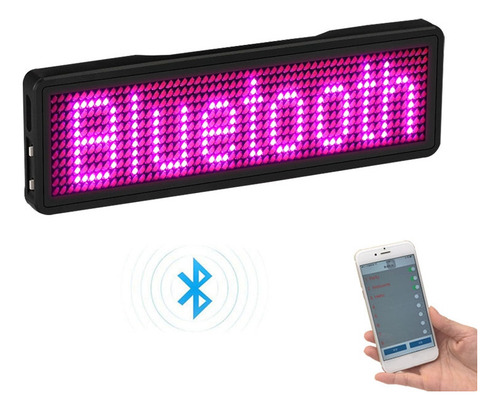 Mli Letrero De Luz Led Recargable Con Nombre, Programable,