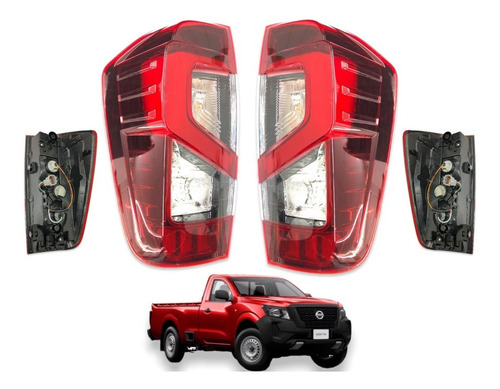 Kit Calaveras Led Pick - Up Np300 2021 2022 2023 2024 Nuevas