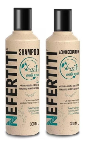 Kit Shampoo + Acondicionador Sin Sulfato Sin Parabenos Vegan