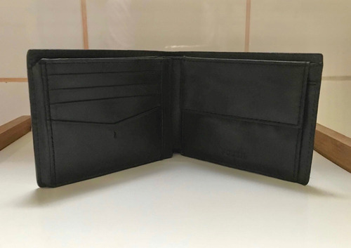 Billetera Fossil De Hombre - Harlow Traveler 100% Cuero.