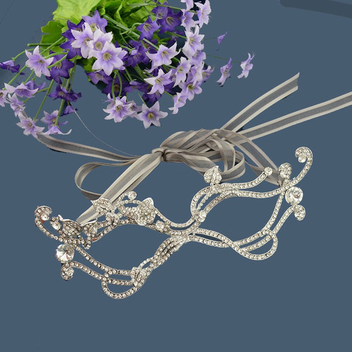 Máscara De Cristal De Strass