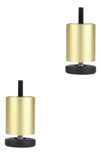 2x Muebles Ajustables Patas Reemplazo De Metal A 12 Cm Oro