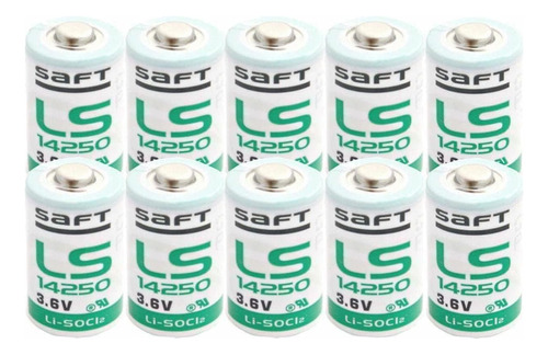 10 X Saft Ls14250 1/2 Aa 3.6v Bateria 14250 Puede Utilizar P