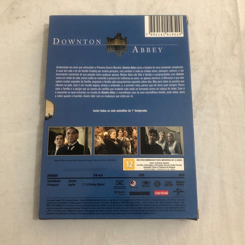 Lote C/ 3 Box Dvd - Seriado Downton Abbey - 1 À 3 Temporada (Usado)