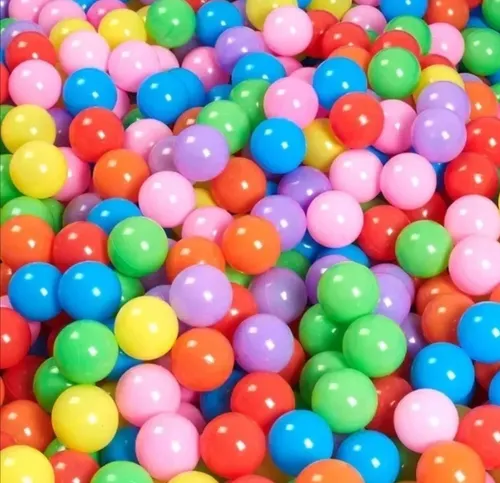 100 Pelotas De Colores Juguete Playa Niños Piscina Plásticas