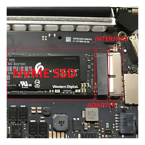 Adaptador Para Macbook Air Pro Retina 2013-2017 Nvme Ngff