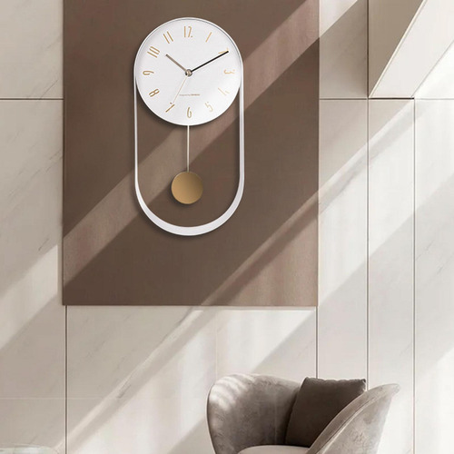 Movimiento De Barrido De Relojes De Pared De Cocina Blanco.