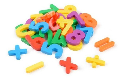 Numeros Magneticos Para Heladera Por 26 Piezas Color Multicolor Números