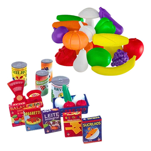 Frutas E Legumes Infantil + Mercadinho Infantil Comidinha