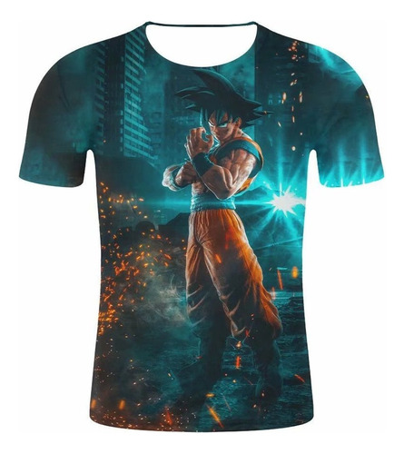 Playera Manga Corta Anime Dragon Ball Broly Goku