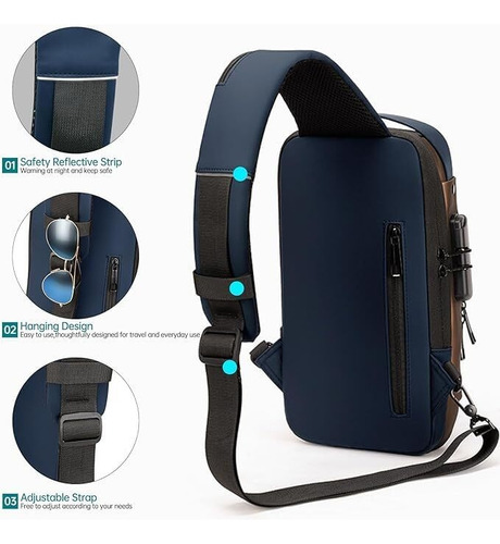 Mochila De Cintura Moderna Multifuncional Con Un Solo Hombro