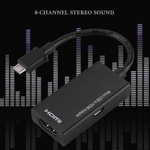 1080p Tamaño Pequeño Portátil Micro Usb A Hdmi Adaptador