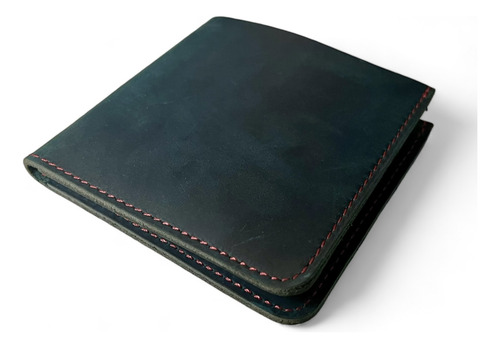 Cartera Sencilla Bifold Simple / Negra Azul Lisa
