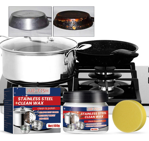 Pasta Limpiadora De Acero Inoxidable Para Utensilios De Coci