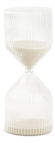 Ampulheta Em Vidro 30 Minutos Bege Mart