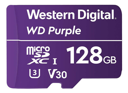 Cartao De Memoria Microsd 128gb Wd Purple Classe 10