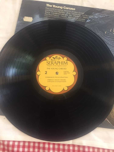 Disco Vinilo Lp The Young Caruso Seraphim Enrico Importado (Usado)