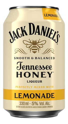 Jack Daniel's Honey E Lemonade 330ml Lata Unidade Drink 