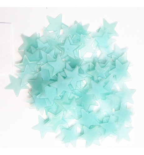 Tz 100 Pegatinas De Pared Luminosas Con Estrella Brillante E