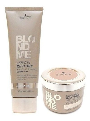 Schwarzkopf Blondme Kit Rubios Shampoo 250ml + Mascara 200ml