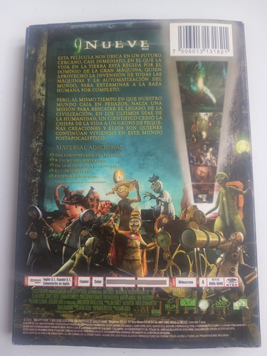 9 Nueve Película Animada Dvd Tim Burton (Usado)