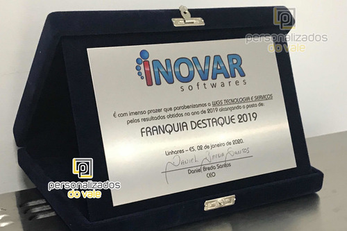 Placa De Homenagem